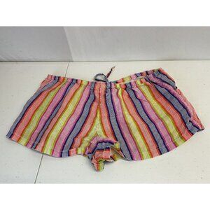 Roller Rabbit Lounge Sleep Shorts Multi color striped, 100% linen 2" inseam MED